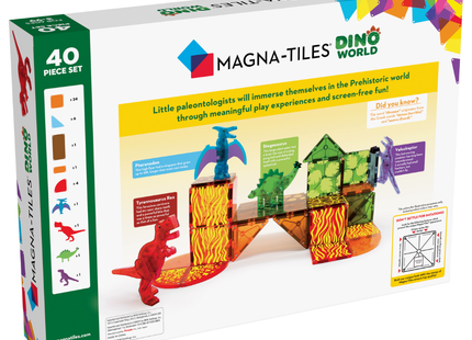 Magna-Tiles Dino World 40 Piece Set 