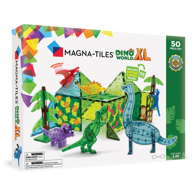 Magna-Tiles Dino World XL 50 Piece Set 