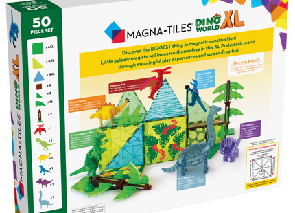 Magna-Tiles Dino World XL 50 Piece Set 