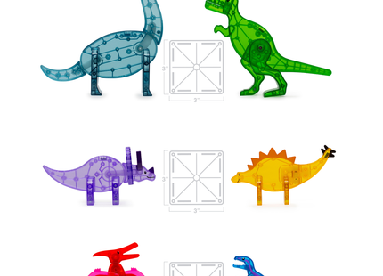 Magna-Tiles Dino World XL 50 Piece Set 