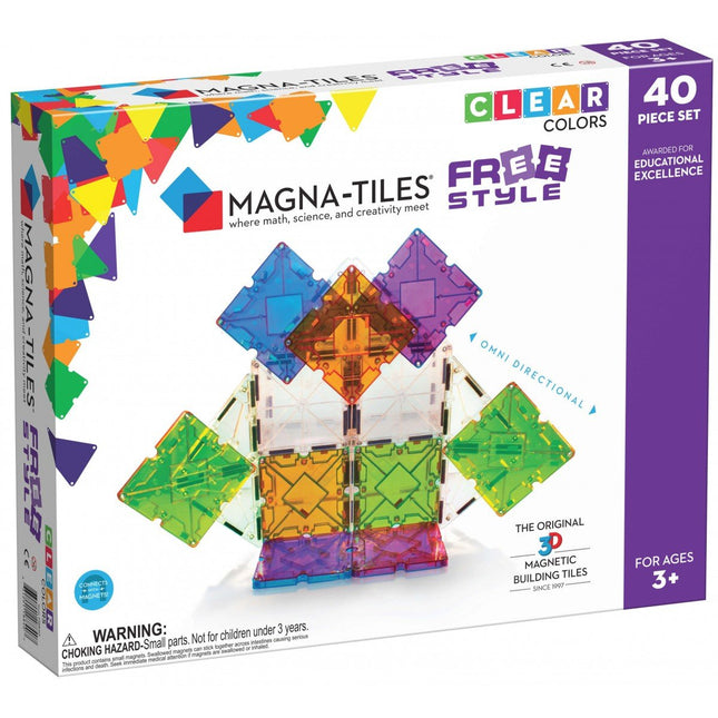 Magna-Tiles X FreeStyle 40 Piece Set