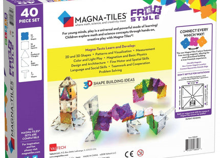 Magna-Tiles X FreeStyle 40 Piece Set