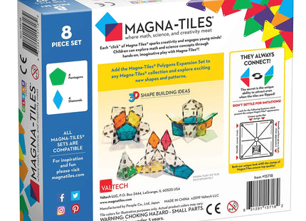 Magna-Tiles Polygons 8 Piece Expansion Set