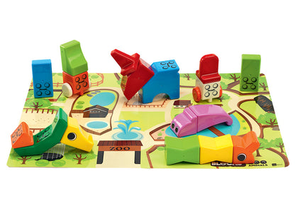 People Blocks - 17 Piece Zoo Animals