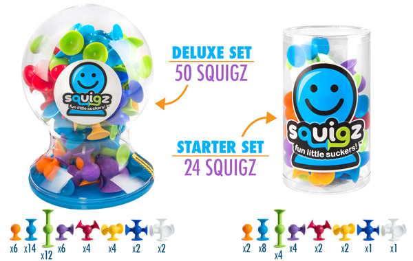 Squigz 2 pack sizes